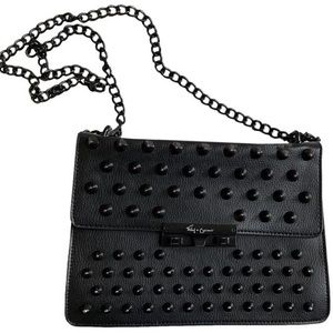 COPY - Foley + Corinna Skyline Bandit Black Leather Drop Lock Studded Crossbody